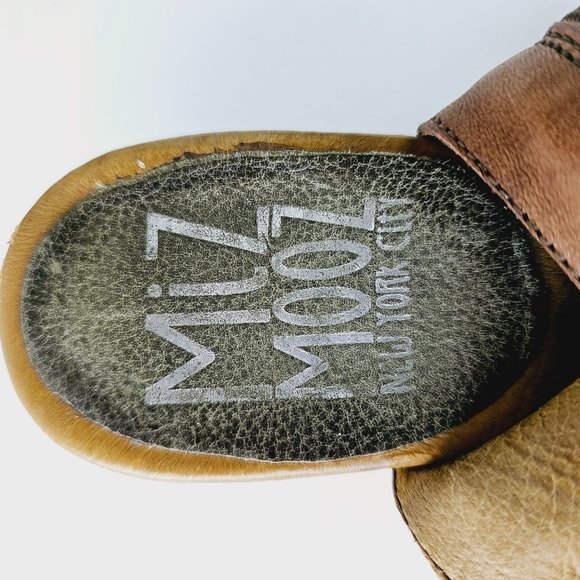Miz Mooz New York City Celia Leather Heeled Sandals Sz 5.5 / 6 - Picture 9 of 10